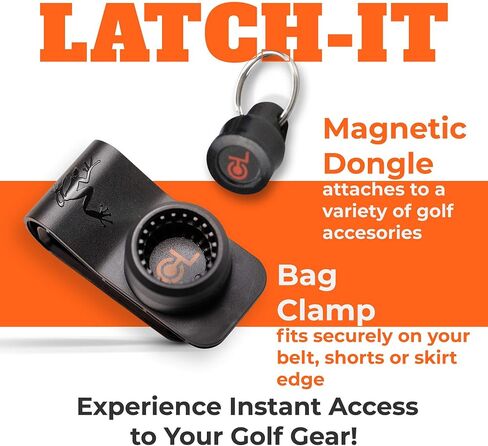 Frogger Amphibian Ball Towel & Belt Latch-It Bundle - Pocket-Sized Wet/Dry Golf Ball Towel with Belt Latch-It Accessory Attachment System, Secure & Quick Golf Gear Access for Hands-Free Management in Kuwait