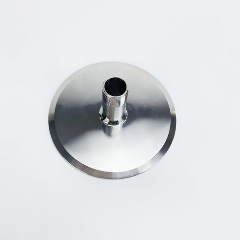 4" 102mm OD119mm With 1/2" Male Thread, 4" Tri-clamp End Cap With 1/2" Male Thread Stainless Steel 304 in Saudi Arabia