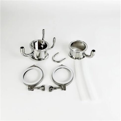 مجموعة مستخرج FlangeOD119mm Soxhlet مقاس 4 بوصات مع مشابك Tir وخرطوم السيليكون، وملحقات تصحيح SS304 in Kuwait