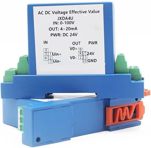 محول الضغط JXDA4U محول جهد التيار المتردد حلقة مغلقة AC0-1500V جهاز إرسال الجهد DC24V AC220V (AC 0-500V، 0-20MA OUT-AC220V) in Kuwait