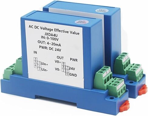 محول الضغط JXDA4U محول جهد التيار المتردد حلقة مغلقة AC0-1500V جهاز إرسال الجهد DC24V AC220V (AC 0-500V، 0-20MA OUT-AC220V) in Kuwait