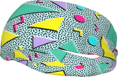 Headband for Women Men Moisture Wicking Sport Sweatband Headwear Accessories Bandana Hair Head Bands for Running Fitness in Kuwait