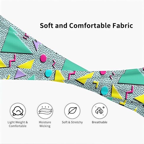 Headband for Women Men Moisture Wicking Sport Sweatband Headwear Accessories Bandana Hair Head Bands for Running Fitness in Kuwait