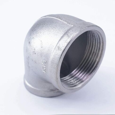 1-1/2" BS To 1" BSP Female 304 Stainless Steel Reducing Elbow Connector Pipe Fitting water oil air in Kuwait
