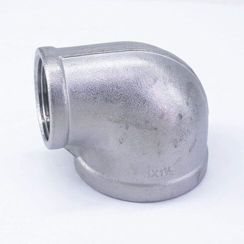 1-1/2" BS To 1" BSP Female 304 Stainless Steel Reducing Elbow Connector Pipe Fitting water oil air in Kuwait