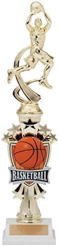 Decade Awards Basketball Sport Motion All Star Trophy - 14 Inch Tall | Engraved Basketball Team Award - Customize Now in Kuwait