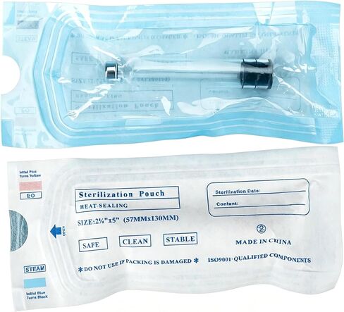 3ml Pen Cartridges for Peptide Pen, 10 Pack 3cc Empty Glass Cartridge for V1 V2 Pens Peptide, 11mm Long Stopper,Individually Wrapped in Kuwait