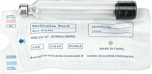3ml Pen Cartridges for Peptide Pen, 10 Pack 3cc Empty Glass Cartridge for V1 V2 Pens Peptide, 11mm Long Stopper,Individually Wrapped in Kuwait