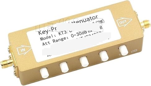 Attenuator SMA N-Type Button Adjustable Key Signal attenuator 0-30dB 0-60dB 0-90dB Step 2W 0-4GHz(N-KK 0-30dB) in Kuwait