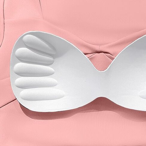Womens Built in Bra Yoga Crop Top Short Sleeve Square Neck Fitted Shirts Breathable Athletic Gym Sports Tops in Kuwait