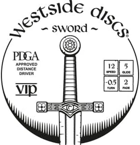 أقراص Westside Discs Origio Burst Sword Disc قرص الجولف | قرص جولف سهل الاستخدام ويمكن التحكم فيه | سائق مسافة طيران مستقيمة | 170 جرام زائد | سوف يختلف لون الختم (رمادي) in Kuwait