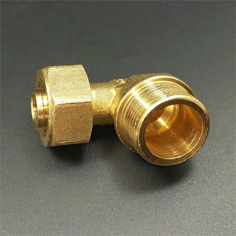 1216 1418 1620 2025 2632 PEX-AL-PEX 1-1/4 "ذكر أنثى كوع نحاسي 90 درجة وصلة أنابيب لتدفئة الأرضية بالطاقة الشمسية (BSP أنثى، 2025_1-1/4") in Kuwait