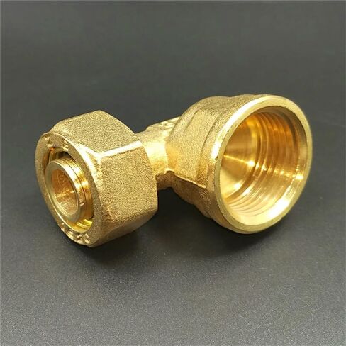 1216 1418 1620 2025 2632 PEX-AL-PEX 1-1/4 "ذكر أنثى كوع نحاسي 90 درجة وصلة أنابيب لتدفئة الأرضية بالطاقة الشمسية (BSP أنثى، 2025_1-1/4") in Kuwait