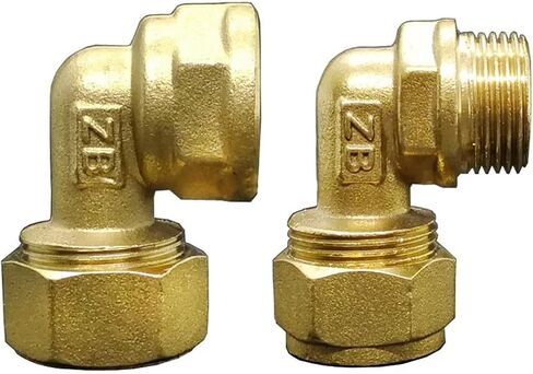 1216 1418 1620 2025 2632 PEX-AL-PEX 3/4" Male Female Brass Elbow 90 Degree Pipe Fitting For Solar Floor Heating(BSP Female,2632_3/4") in Kuwait