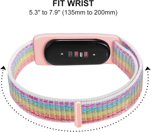 Dhwazz Women Band لـ Google Fitbit Air حزام معصم رياضي من النايلون (بدون متتبع) in Kuwait