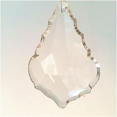 Hanging Crystals Prisms 100pcs/lot Transparent 100mm Chandelier Pendant Crystal Maple Leaf Pendandt Chandelier Parts, Glass lamp Parts Hanging Lighting Parts Hangings Crystals for Decoration in Kuwait