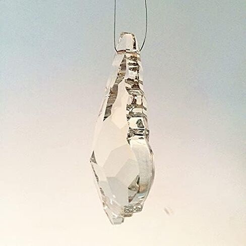 Hanging Crystals Prisms 100pcs/lot Transparent 100mm Chandelier Pendant Crystal Maple Leaf Pendandt Chandelier Parts, Glass lamp Parts Hanging Lighting Parts Hangings Crystals for Decoration in Kuwait