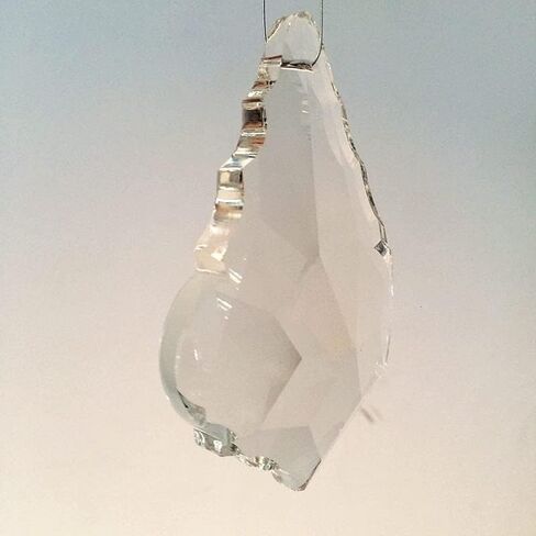 Hanging Crystals Prisms 100pcs/lot Transparent 100mm Chandelier Pendant Crystal Maple Leaf Pendandt Chandelier Parts, Glass lamp Parts Hanging Lighting Parts Hangings Crystals for Decoration in Kuwait