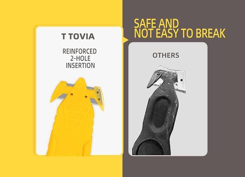 قاطعة صندوق الأمان T TOVIA من الفولاذ المقاوم للصدأ، فتاحة حزمة شفرة مخفية 10 قطع لفاصل الشريط، والكرتون، والكرتون، واللف، والأشرطة، والأفلام (10 قطع - أصفر) in Kuwait