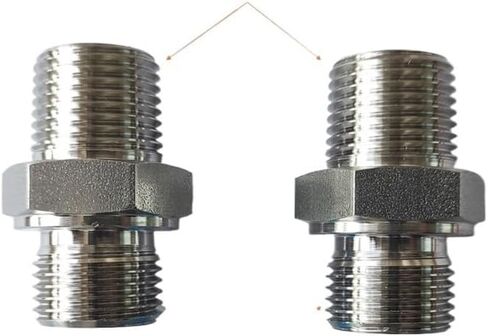 1 قطعة SS316 ذكر NPT إلى ذكر BSPP الموضوع 1/8 "1/4" 3/8 "1/2" 3/4 "حلمة سداسية 3000psig 20MPa وصلة أنابيب من الفولاذ المقاوم للصدأ (1 بوصة × 1 بوصة) in Kuwait