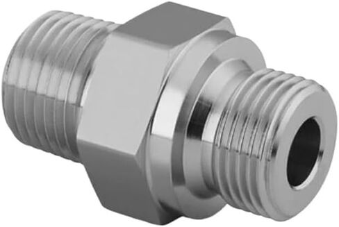 1 قطعة SS316 ذكر NPT إلى ذكر BSPP الموضوع 1/8 "1/4" 3/8 "1/2" 3/4 "حلمة سداسية 3000psig 20MPa وصلة أنابيب من الفولاذ المقاوم للصدأ (0.25 بوصة × 0.25 بوصة) in Kuwait