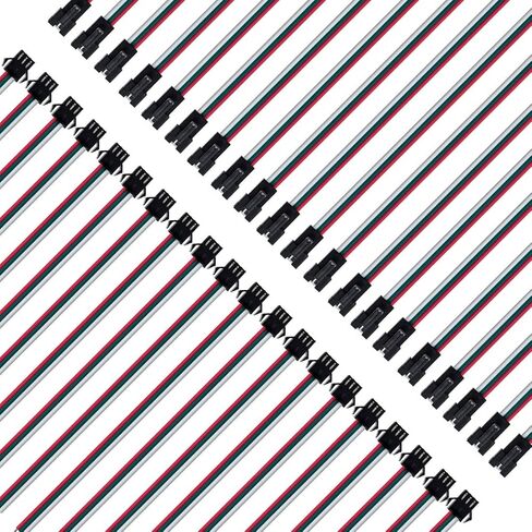 BTF-LIGHTING 20 Pairs JST SM 3 Pin Connectors for WS2812B WS2811 WS2812 WS2814 SK6812 FOCB CCT LED Strip Female Male 15cm 22awg Wire in Saudi Arabia