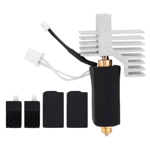 0.4mm Ceramic Hotend Kit for Elegoo Centauri Carbon, Hotend Extruder with Hardened Steel & Brass Nozzles 2 Silicone Covers & 2 Nozzle Brushes for 3D Printer Maintenance in Kuwait