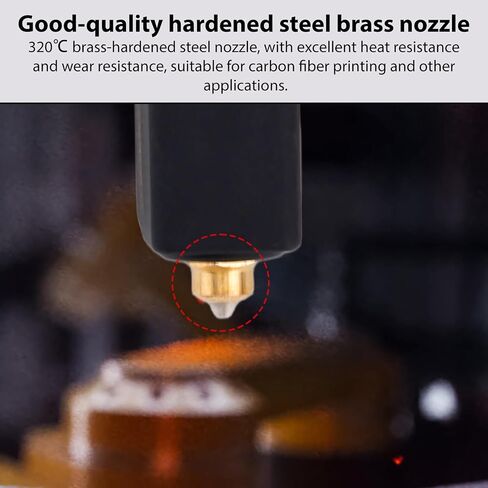 0.4mm Ceramic Hotend Kit for Elegoo Centauri Carbon, Hotend Extruder with Hardened Steel & Brass Nozzles 2 Silicone Covers & 2 Nozzle Brushes for 3D Printer Maintenance in Kuwait