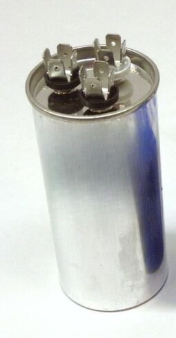 CD40+5X440R مكثف تشغيل مزدوج دائري 40+5 MFD 440/370VAC HVAC AC ضاغط محرك مروحة مكثف علبة فولاذية مع قاطع أمان يحل محل PRCFD405 12786 in Kuwait