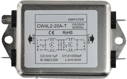 Single Phase Double Section Power Filter, 3A 10A 20A Options(CW4L2-20A-T) in Kuwait