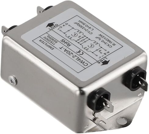 Single Phase Double Section Power Filter, 3A 10A 20A Options(CW4L2-20A-T) in Kuwait