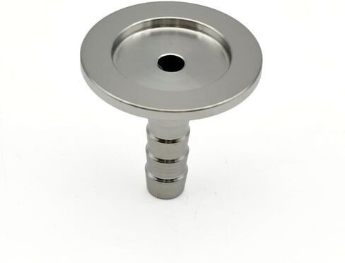 KF16 KF25 KF40 KF50 SUS304 مكنسة من الفولاذ المقاوم للصدأ خرطوم مشترك شفة ثلاثي المشبك وصلة أنابيب (KF50-6mm) in Kuwait