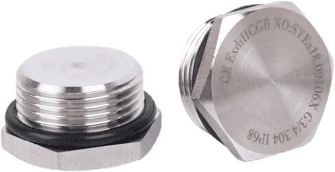 1 قطعة 1/4 "3/8" 1/2 "3/4" 1 "NPT متري ذكر الموضوع 304 الفولاذ المقاوم للصدأ حلقة لإحكام الإغلاق عرافة رئيس نهاية غطاء المسمار وصلة أنابيب (NPT1.2) in Kuwait