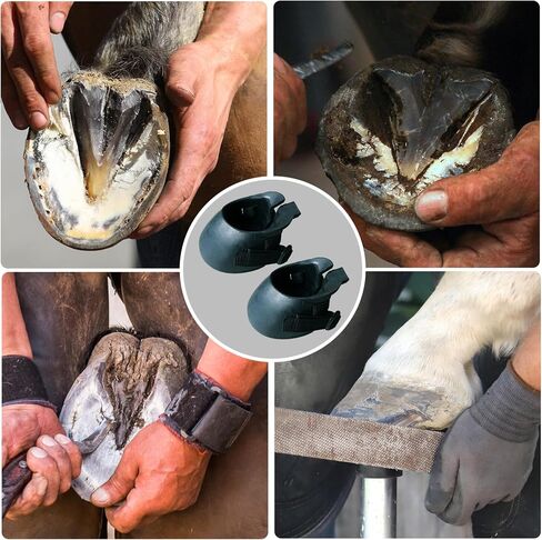 1 Pair Hoof Boots for Horses Rubber Protective Sturdy Horse Hoof Boots Portable Thick Hoof Boots for Wound Management and Laminitis Abscess Treatment, M, Hoof Boots for Horses in Kuwait