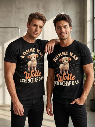 Black, Regular Fit, Single, T-Shirt in Kuwait