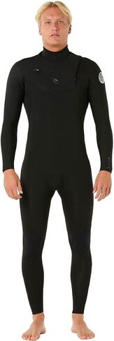 بدلة غطس كاملة من Rip Curl، Dawn Patrol 3/2 بسحاب على الصدر - للرجال، أسود، XL in Kuwait