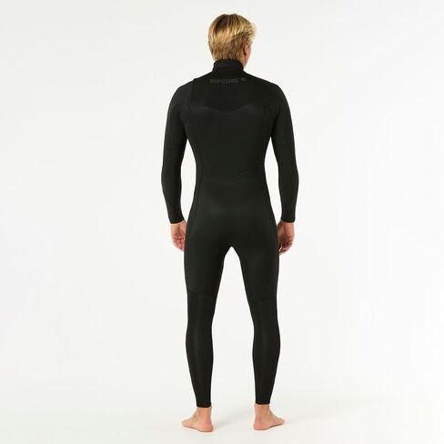 بدلة غطس كاملة من Rip Curl، Dawn Patrol 3/2 بسحاب على الصدر - للرجال، أسود، XL in Kuwait