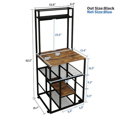 PUNCIA 3-Tier Heavy Duty 3D Printer Stand with Filament Storage Rack | Sturdy Organizer for PLA ABS PETG Spools Compatible with FDM SLA Resin Printers Durable Shelf for Home Studio Workshop Makers in Saudi Arabia