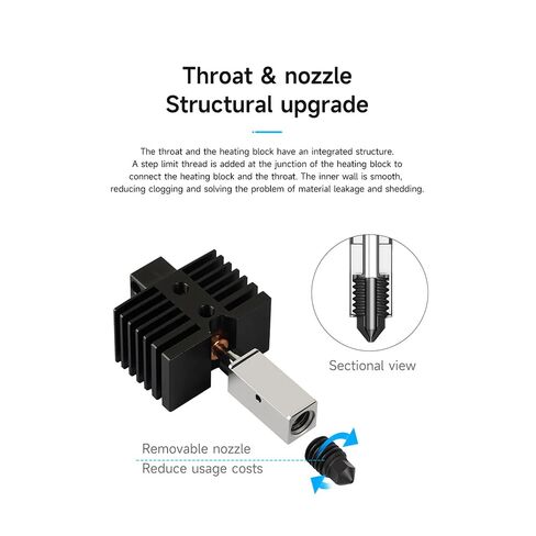 X Max 3 Extruder Print Head Kit for Qidi X Max 3/X Plus 3D Printer Upgraded Hotend Kit for Qidi X Plus Hot End Hardened Steel Nozzle Assembly(1set Hotend kit) in Saudi Arabia