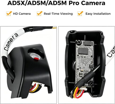CCTREE Original AD5M Camera Smart Kit for Adventurer 5M/5M Pro/AD5X | Camera for FLASHFORGE 3D Printers Real-Time Monitoring & Remote Surveillance, Prevent Printing Failures&Save Filament in Saudi Arabia