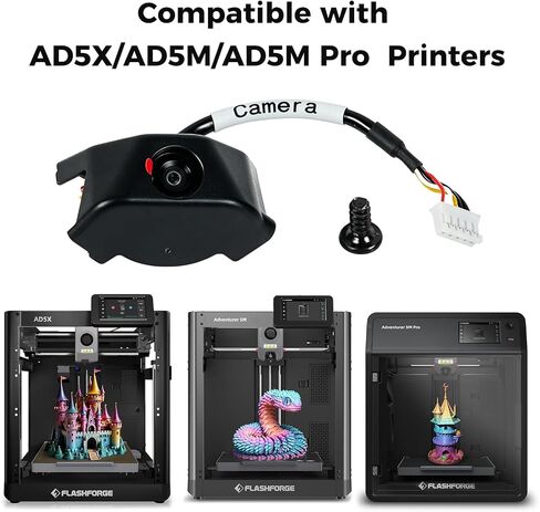 CCTREE Original AD5M Camera Smart Kit for Adventurer 5M/5M Pro/AD5X | Camera for FLASHFORGE 3D Printers Real-Time Monitoring & Remote Surveillance, Prevent Printing Failures&Save Filament in Saudi Arabia