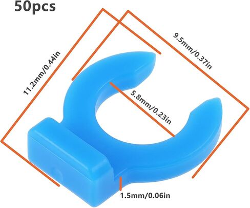 50pcs PTFE Tube Locking Clip Blue Pneumatic Fitting Retainer 3D Printer Bowden Tube Connector Clip Compatible with PC4-01 PC4-M6 PC4-M5 in Saudi Arabia