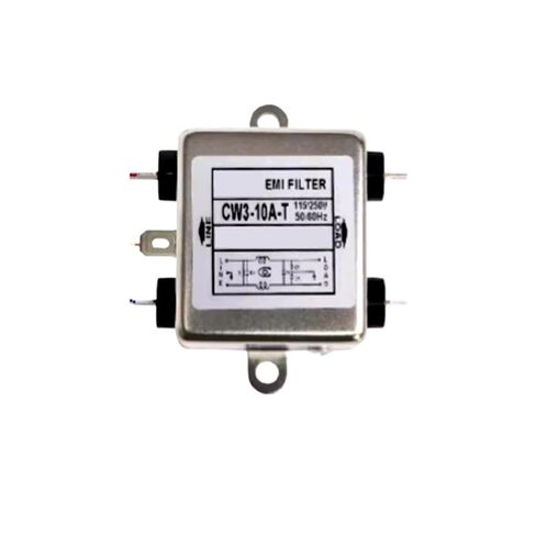 AC Power Filter 220V AC EMI Filter CW3-10A-S/T 10A 20A 30A Purifier Anti-Interference CW3-20A-T CW3-30A-T CW3-30A(CW3-30A-S) in Saudi Arabia