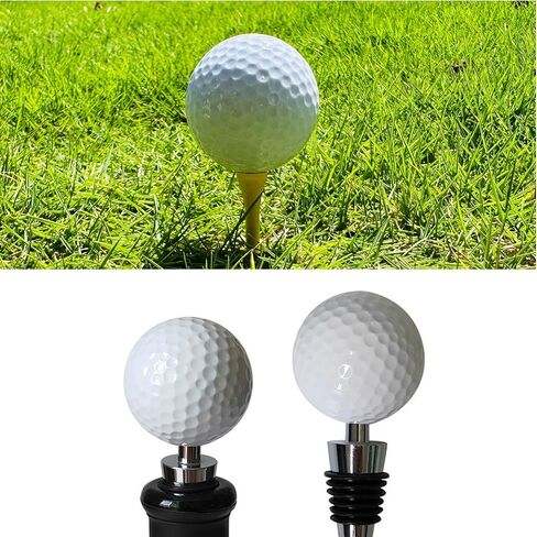 Golf Ball Wine Stopper, Funny Golf Club Beverage Bottle Stoppers, Golf Home Wine Top Decor, Golf Barware, Gift for Wine Lover & Golf Lover in Saudi Arabia