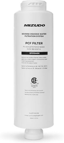 Mizudo Mini PCF Filter, Compatible with Mini/Smart Wifi Mini Reverse Osmosis System, 8 Stage Under Sink RO System, 3:1 Pure to Drain, TDS/PFAS Reduction in Saudi Arabia