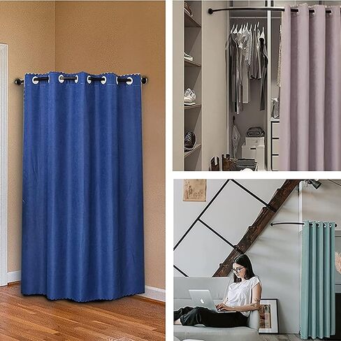 U-Shaped Portable Fitting Room, Privacy Protection Changing Room & Locker Divider for Clothing Stores Dressing Room(C,95 * 100cm) in Saudi Arabia