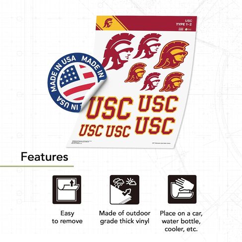 Desert Cactus USC Sticker University of Southern California Trojans Sticker Vinyl Decals Laptop Water Bottle Car Scrapbook T1 (Type 1-2) in Saudi Arabia