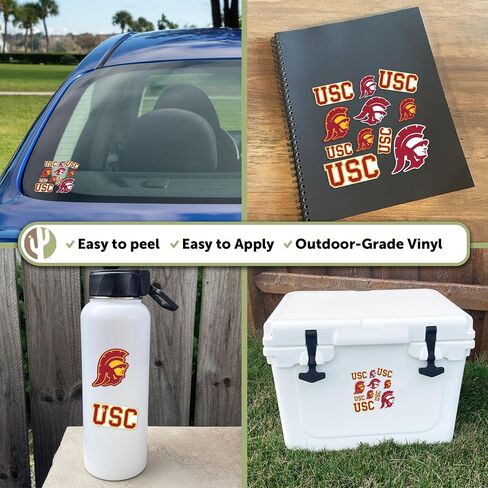 Desert Cactus USC Sticker University of Southern California Trojans Sticker Vinyl Decals Laptop Water Bottle Car Scrapbook T1 (Type 1-2) in Saudi Arabia