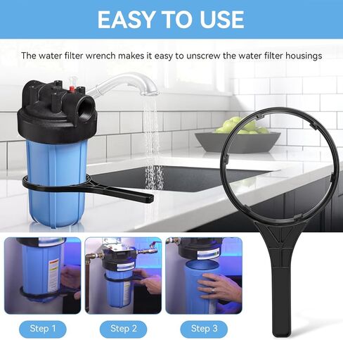 مفتاح ربط فلتر المياه SW-3 5.88 بوصة متوافق مع Culligan Pentek HD-950 لأجهزة Ace 49561 لـ Ametek Kleen-Plus HD-10-R50 BBS للسباك الأمريكي W15-PR/152016، W10-PR/152014 in Kuwait