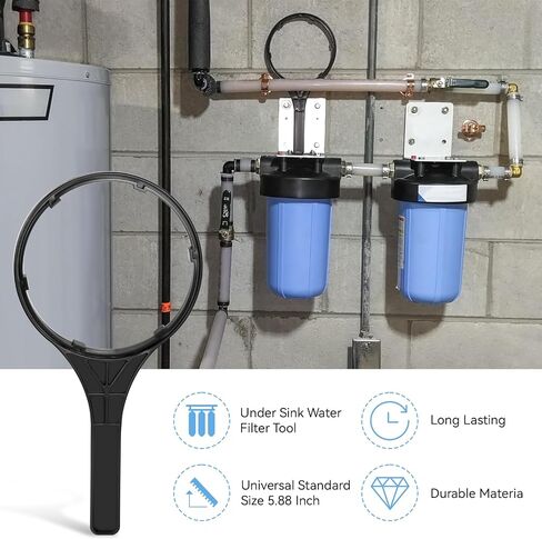 مفتاح ربط فلتر المياه SW-3 5.88 بوصة متوافق مع Culligan Pentek HD-950 لأجهزة Ace 49561 لـ Ametek Kleen-Plus HD-10-R50 BBS للسباك الأمريكي W15-PR/152016، W10-PR/152014 in Kuwait